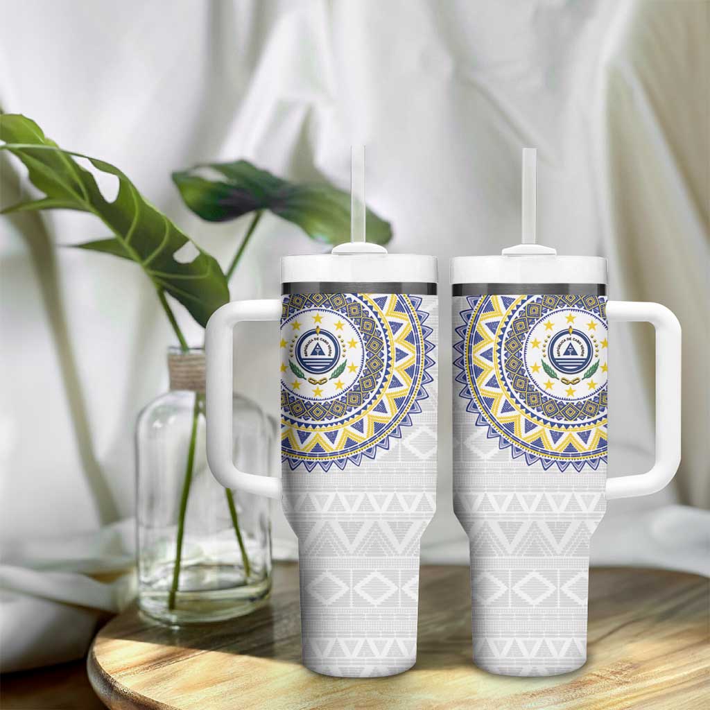 Cape Verde African Tribal Pattern Tumbler With Handle Chest Arm Tattoo LT15