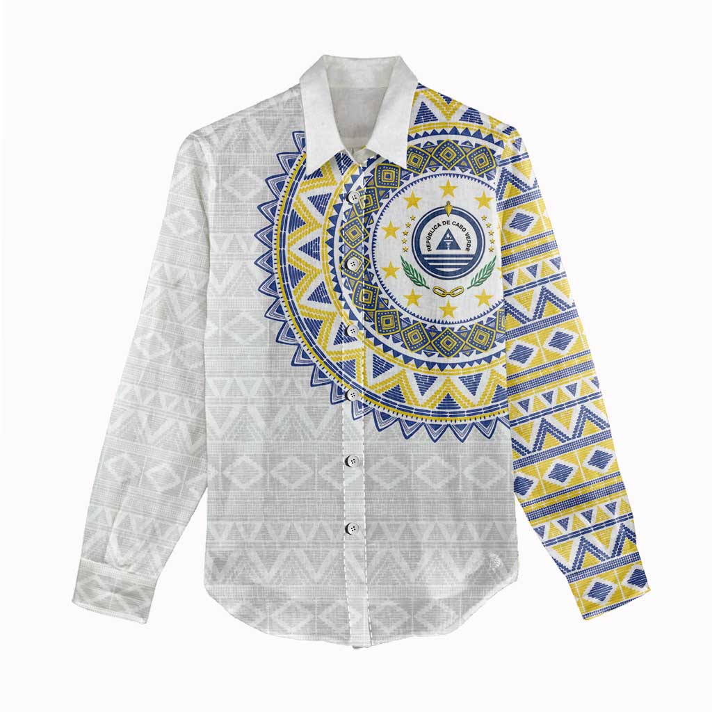 Cape Verde African Tribal Pattern Women Casual Shirt Chest Arm Tattoo LT15