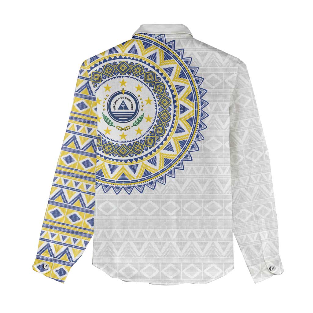 Cape Verde African Tribal Pattern Women Casual Shirt Chest Arm Tattoo LT15
