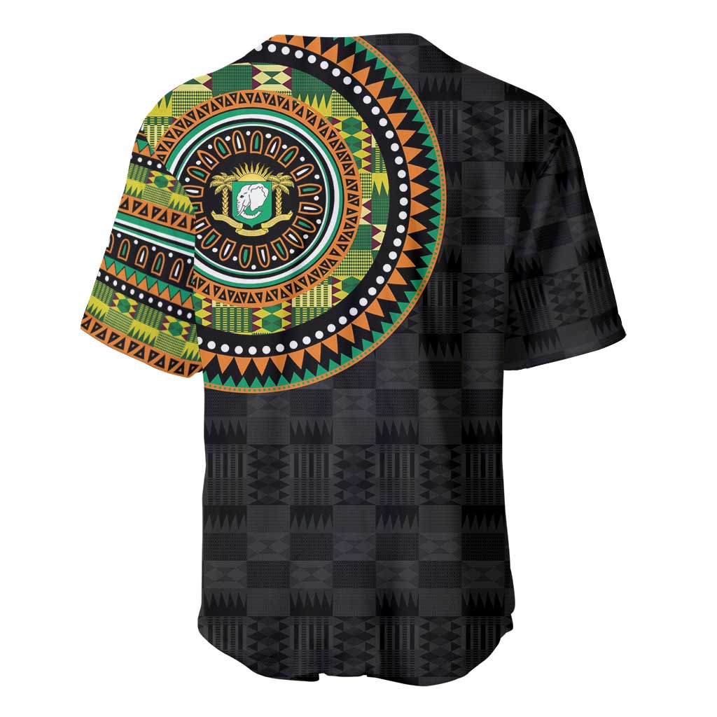 Ivory Coast African Tribal Pattern Baseball Jersey Chest Arm Tattoo LT15