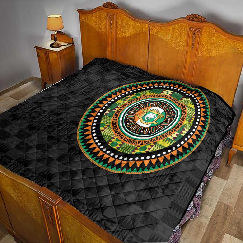 Ivory Coast African Tribal Pattern Quilt Chest Arm Tattoo LT15