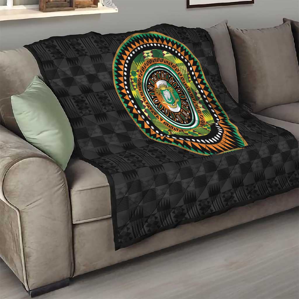 Ivory Coast African Tribal Pattern Quilt Chest Arm Tattoo LT15