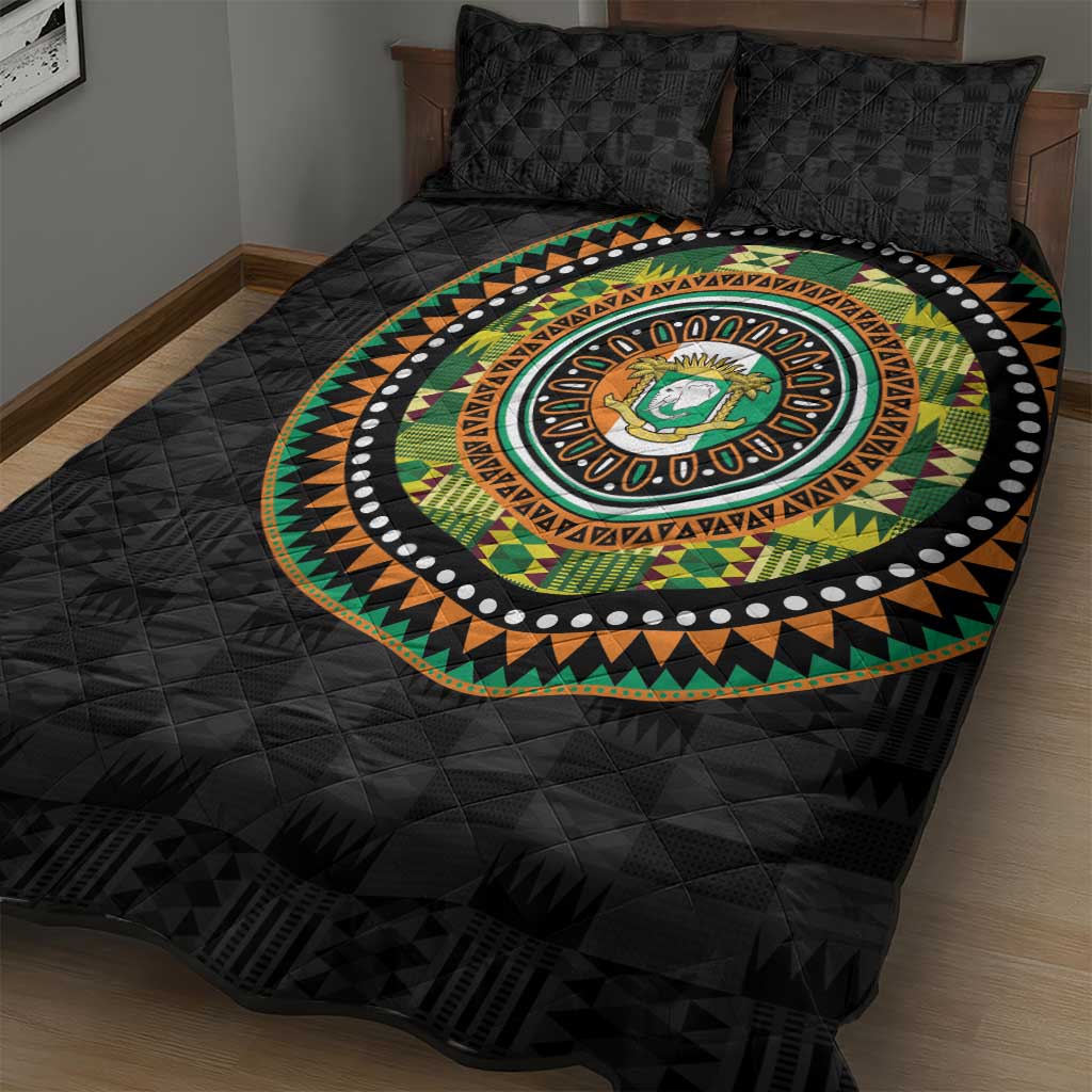 Ivory Coast African Tribal Pattern Quilt Bed Set Chest Arm Tattoo LT15