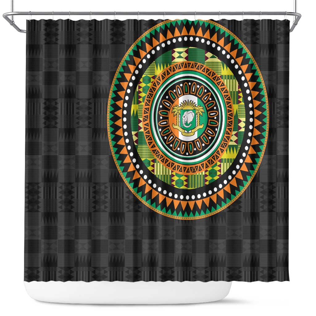 Ivory Coast Shower Curtain African Tribal Pattern LT15