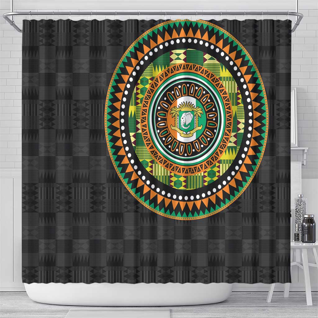 Ivory Coast Shower Curtain African Tribal Pattern LT15