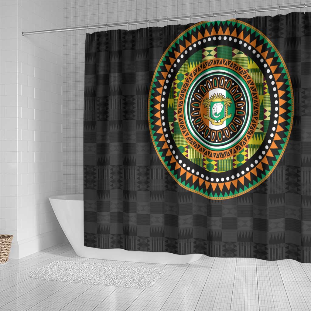 Ivory Coast Shower Curtain African Tribal Pattern LT15