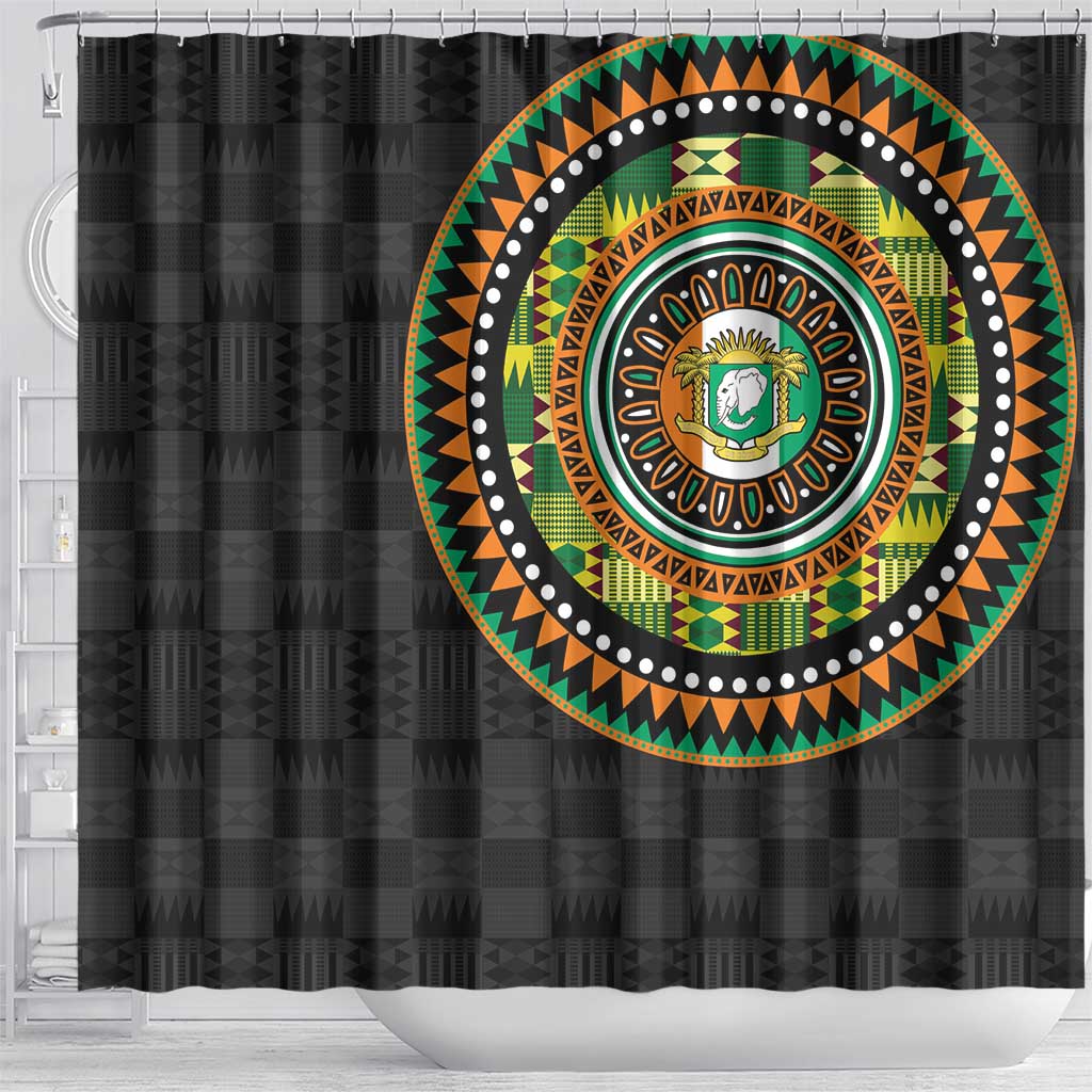 Ivory Coast Shower Curtain African Tribal Pattern LT15