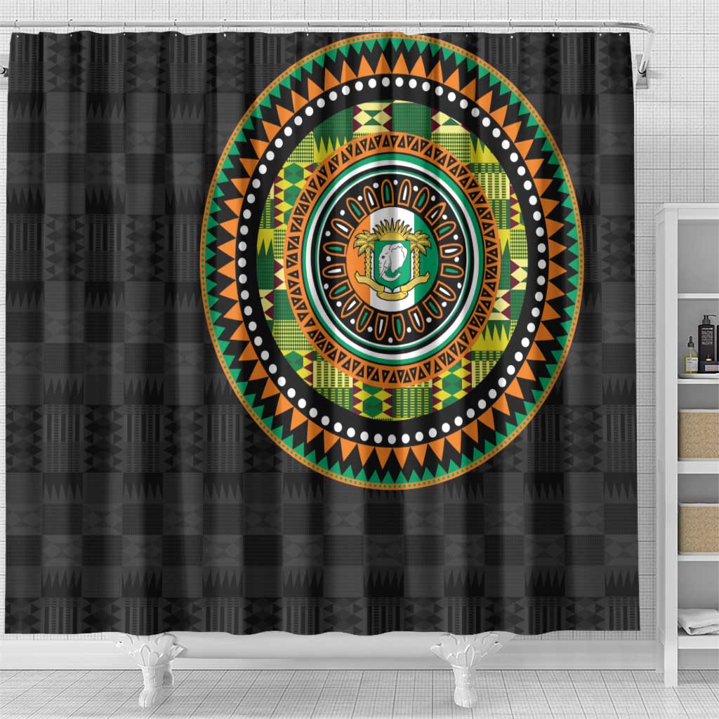 Ivory Coast Shower Curtain African Tribal Pattern LT15