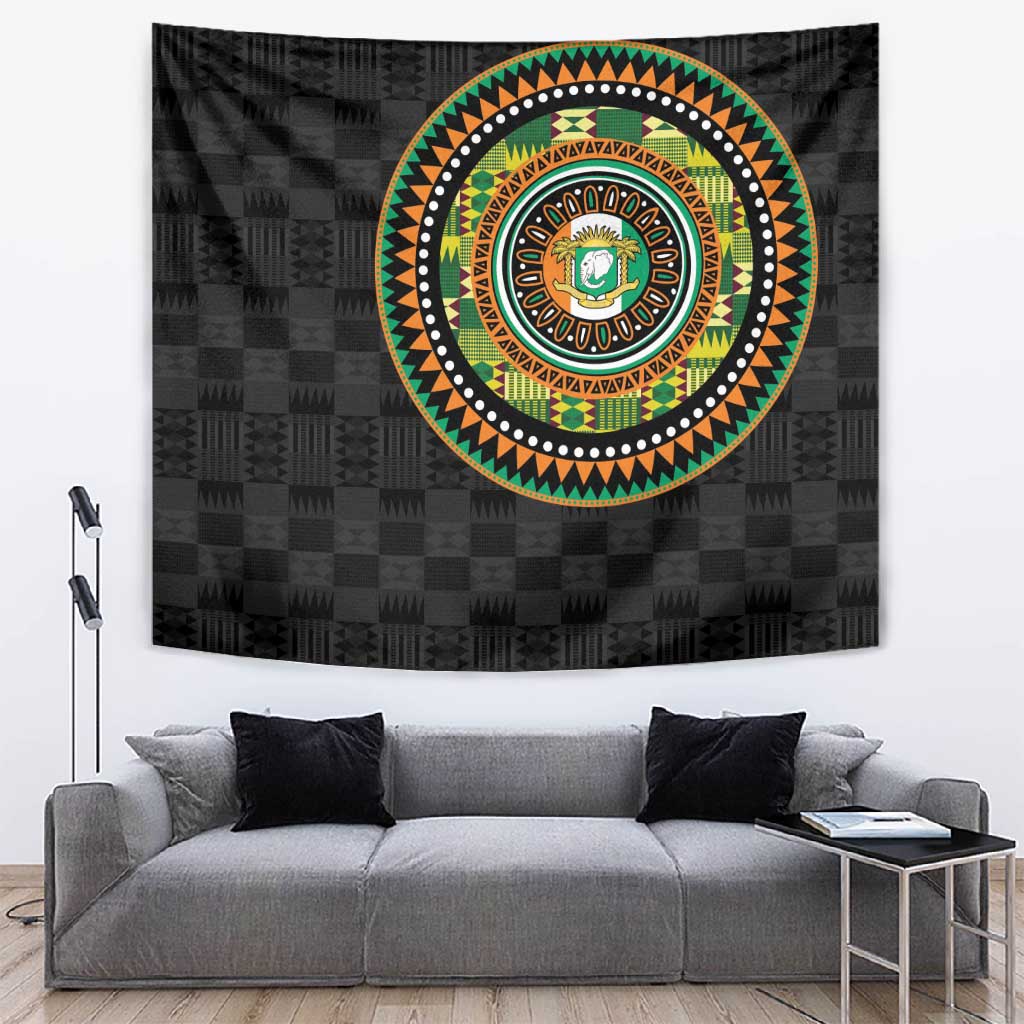 Ivory Coast African Tribal Pattern Tapestry Chest Arm Tattoo LT15