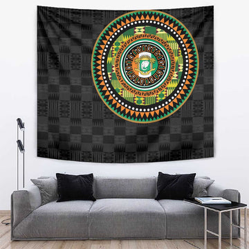 Ivory Coast African Tribal Pattern Tapestry Chest Arm Tattoo LT15