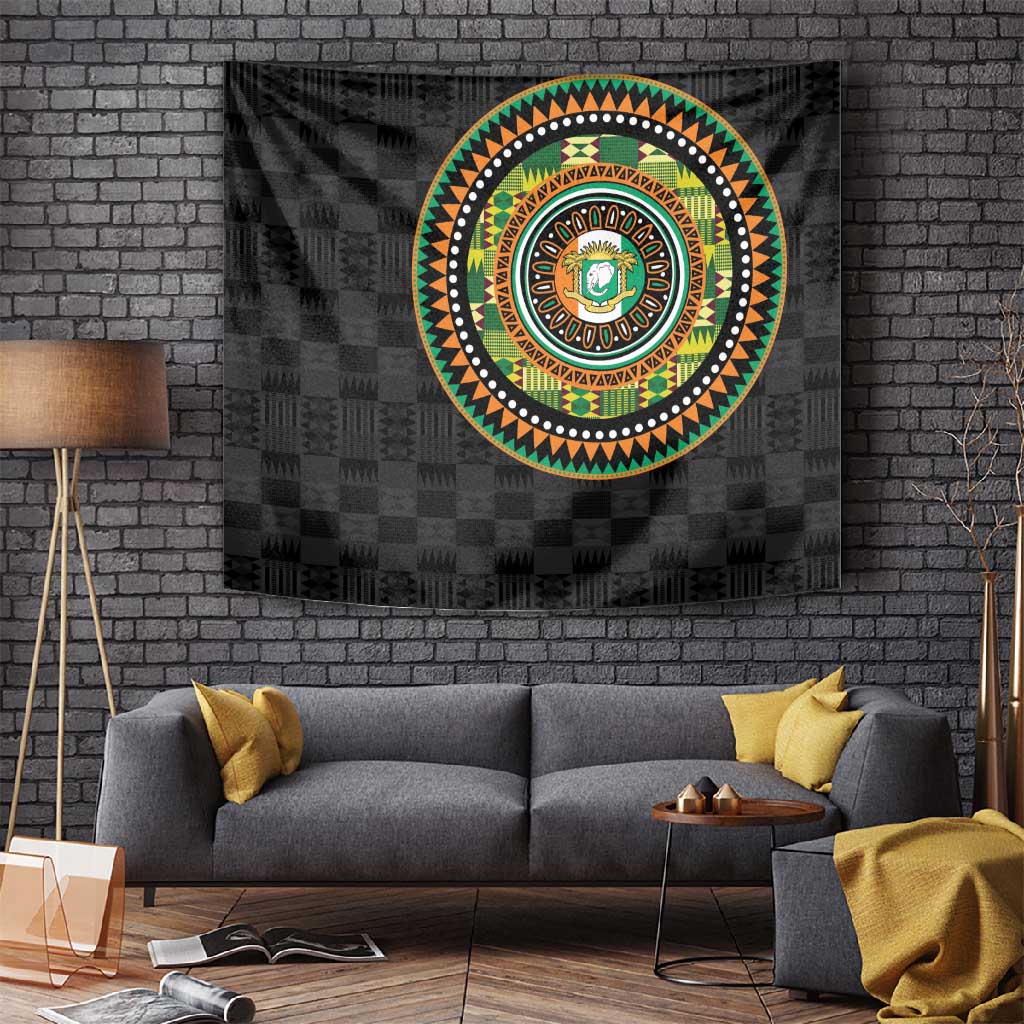 Ivory Coast African Tribal Pattern Tapestry Chest Arm Tattoo LT15