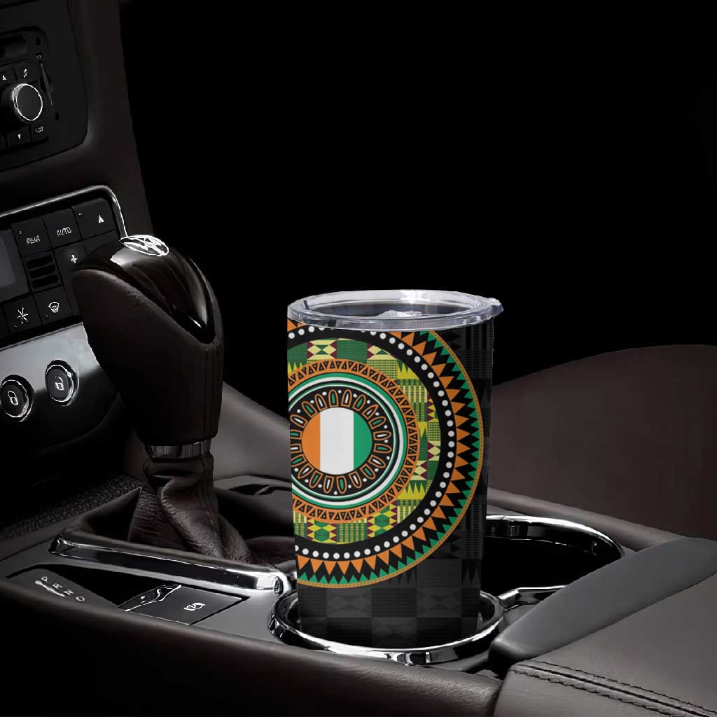Ivory Coast African Tribal Pattern Tumbler Cup Chest Arm Tattoo LT15