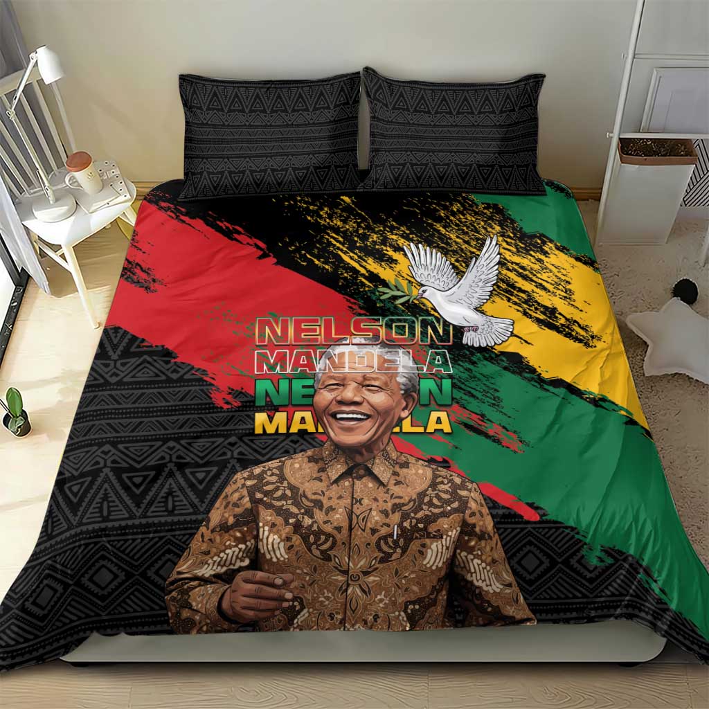 Nelson Mandela Day Bedding Set Pan African Flag LT15