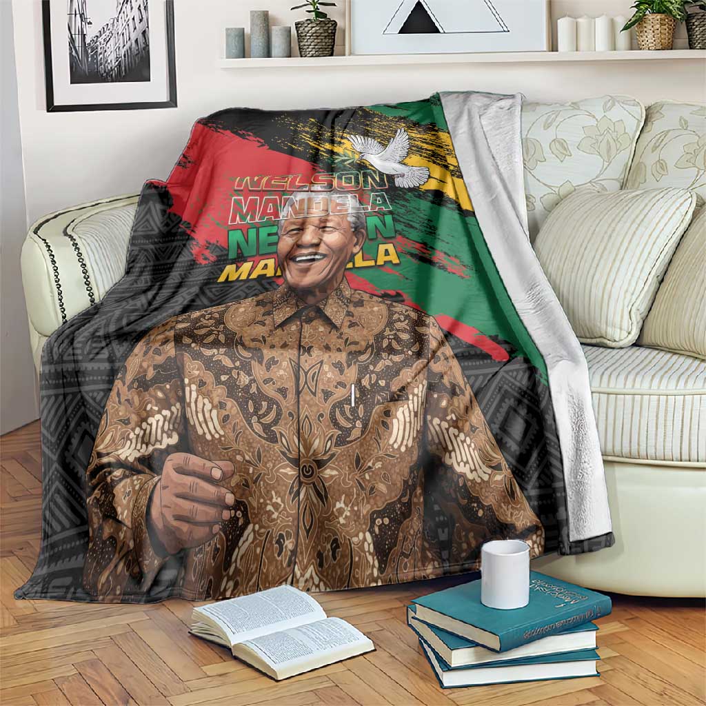 Nelson Mandela Day Blanket Pan African Flag LT15