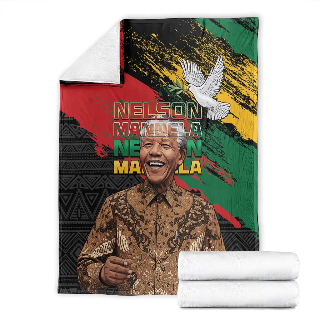 Nelson Mandela Day Blanket Pan African Flag LT15