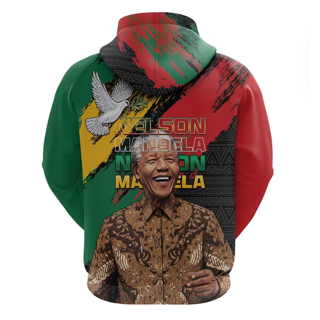 Nelson Mandela International Day Hoodie African Pattern Grunge Style LT15