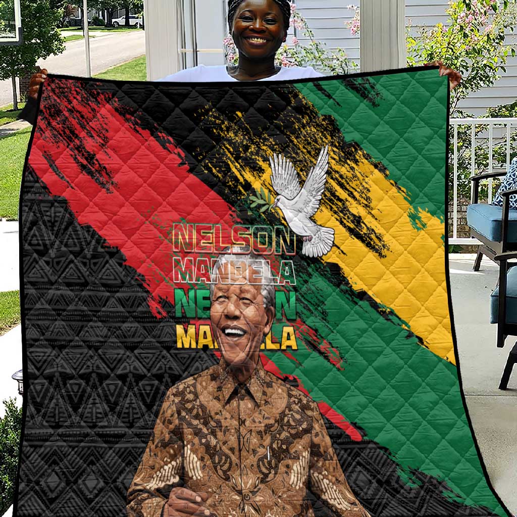 Nelson Mandela Day Quilt Pan African Flag LT15