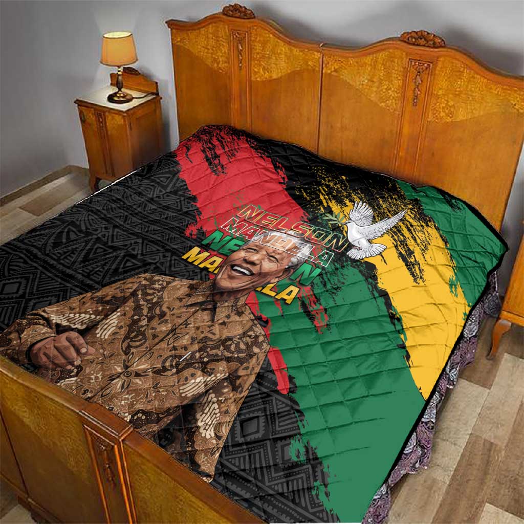 Nelson Mandela Day Quilt Pan African Flag LT15