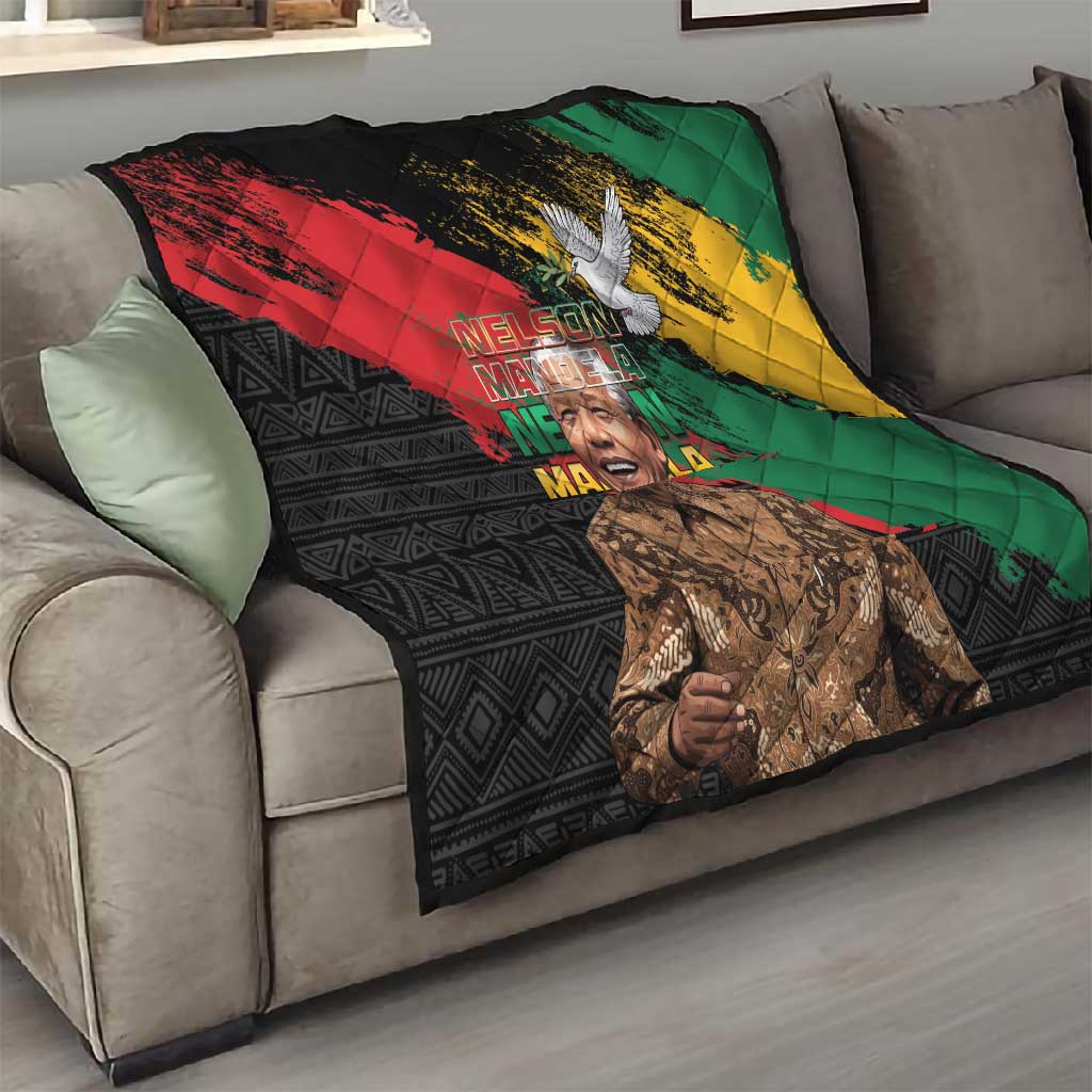 Nelson Mandela Day Quilt Pan African Flag LT15