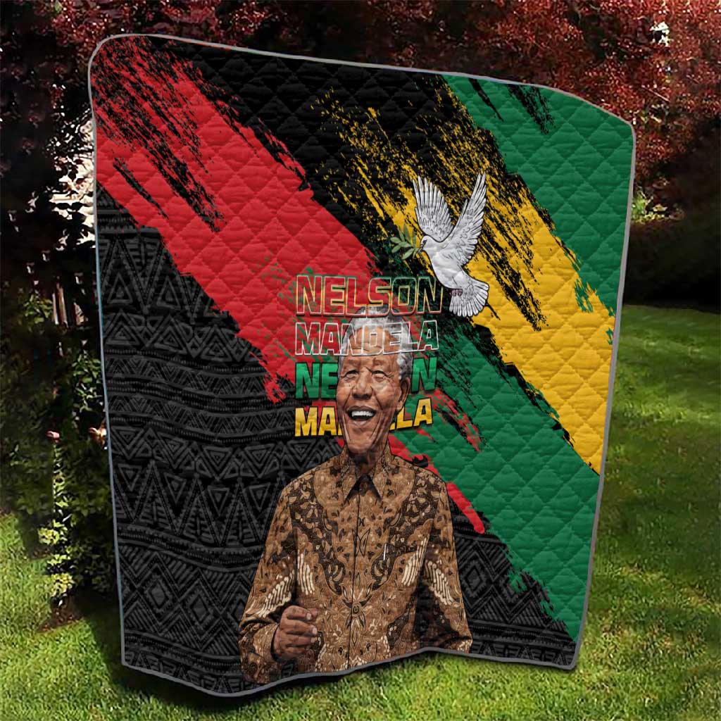 Nelson Mandela Day Quilt Pan African Flag LT15