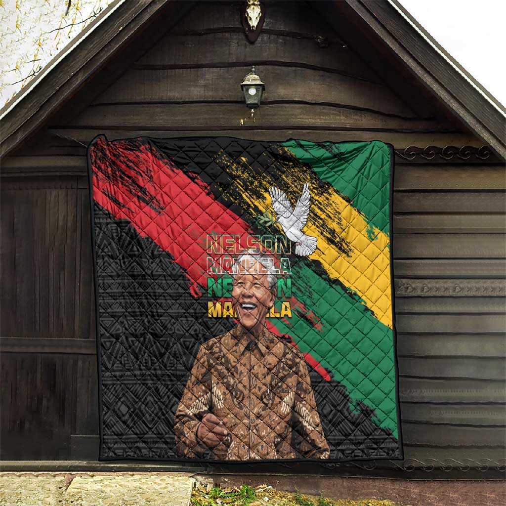 Nelson Mandela Day Quilt Pan African Flag LT15