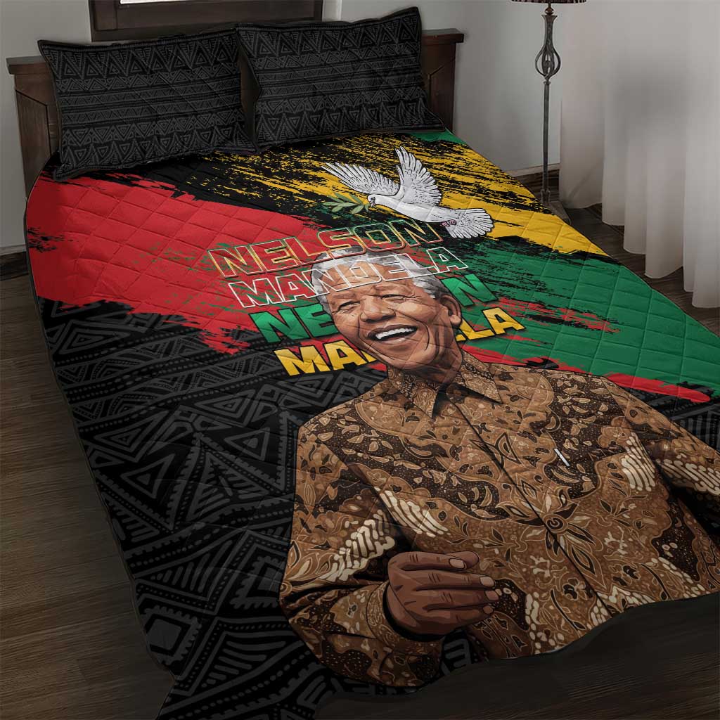 Nelson Mandela Day Quilt Bed Set Pan African Flag LT15