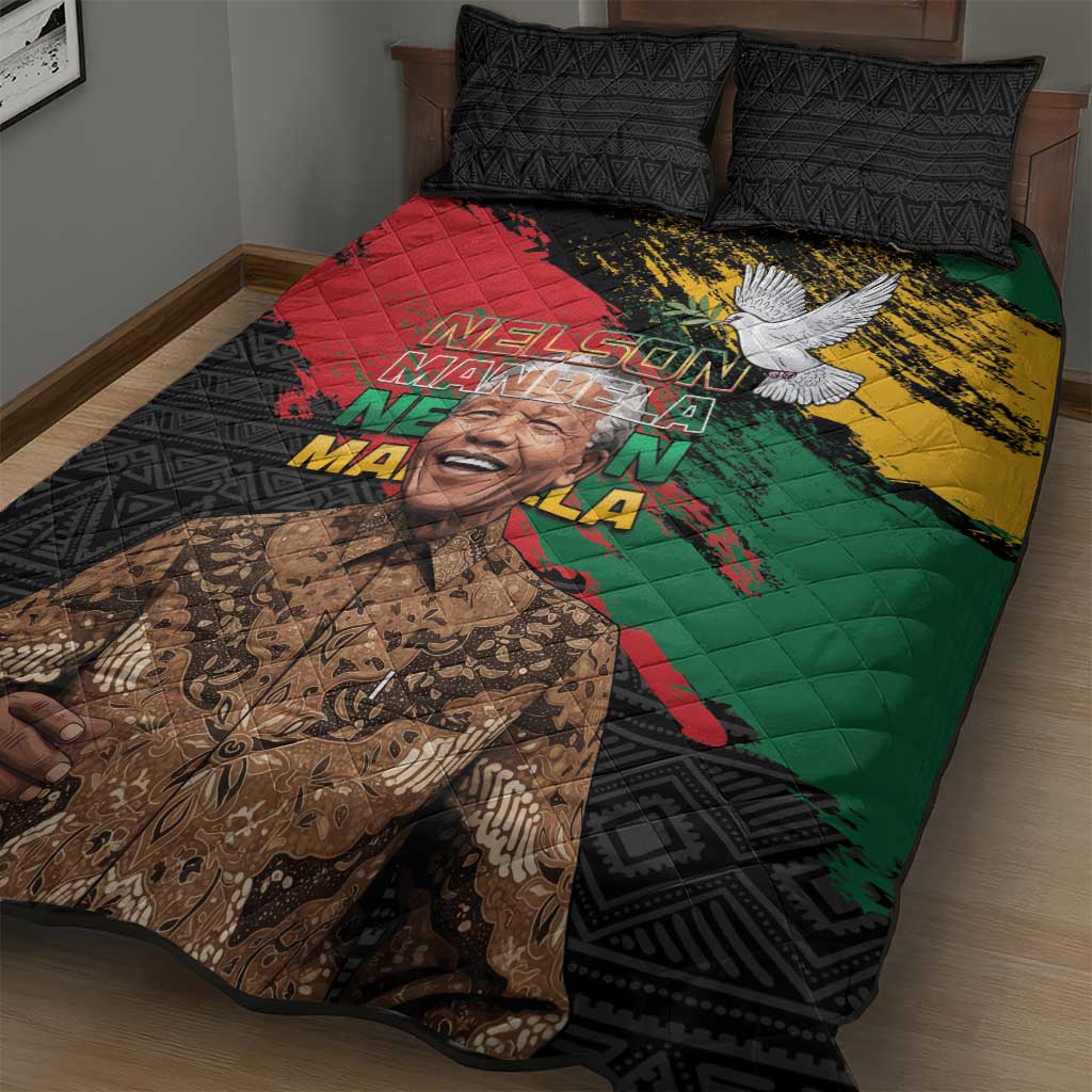 Nelson Mandela Day Quilt Bed Set Pan African Flag LT15
