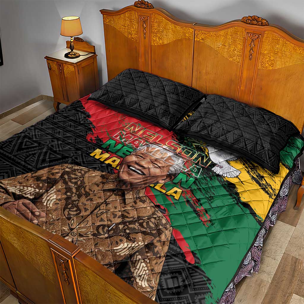 Nelson Mandela Day Quilt Bed Set Pan African Flag LT15