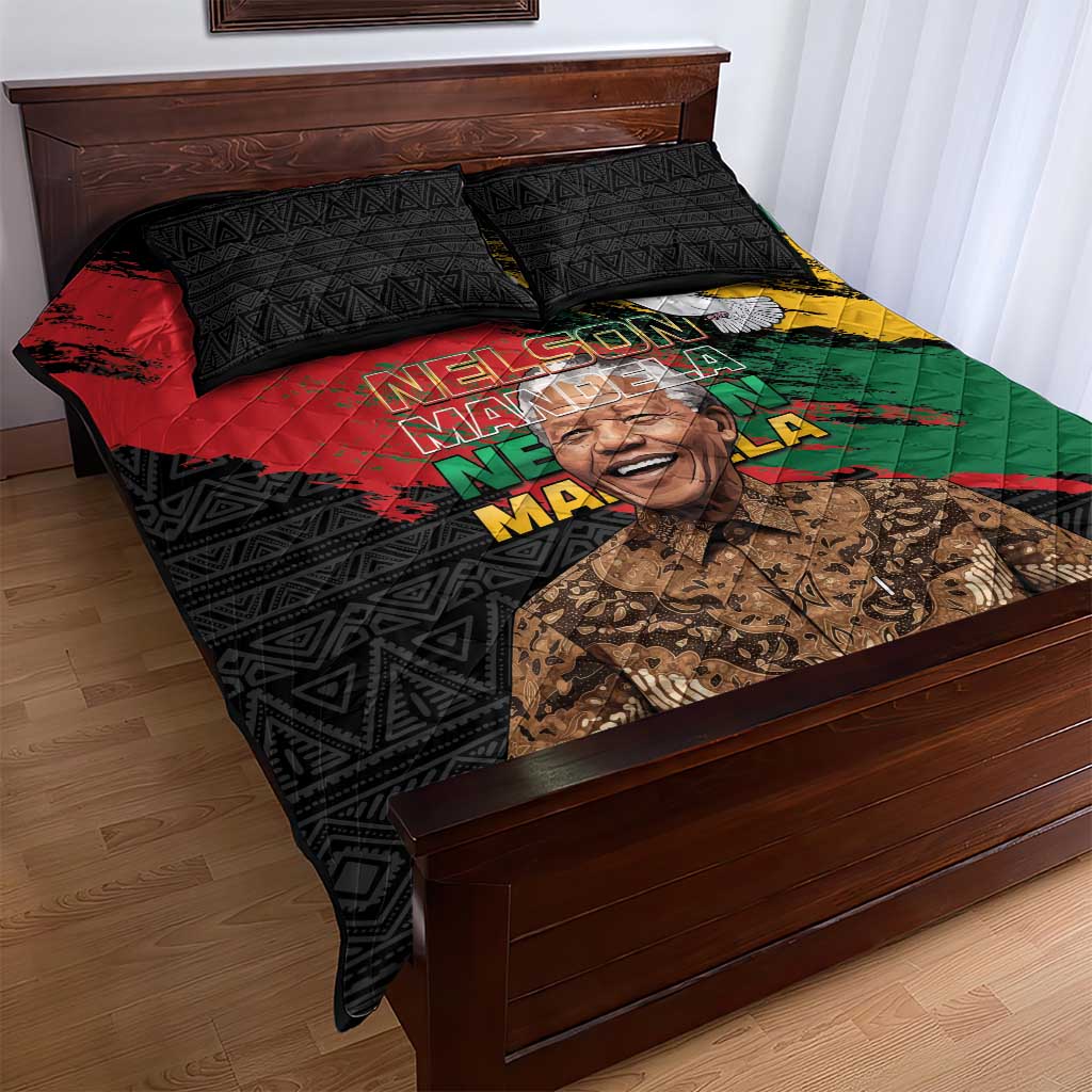 Nelson Mandela Day Quilt Bed Set Pan African Flag LT15