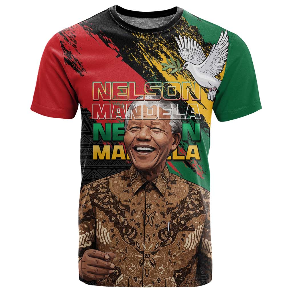 Nelson Mandela Day T shirt Pan African Flag LT15