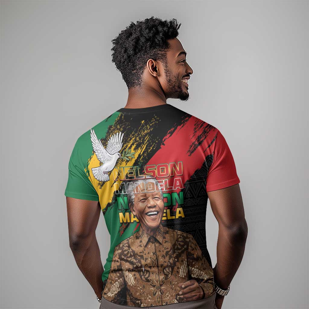 Nelson Mandela Day T shirt Pan African Flag LT15
