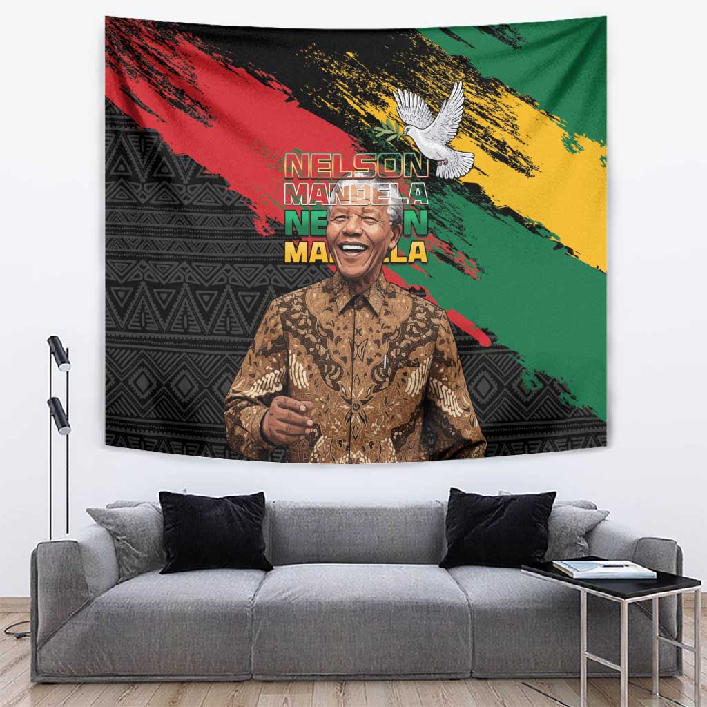 Nelson Mandela Day Tapestry Pan African Flag LT15