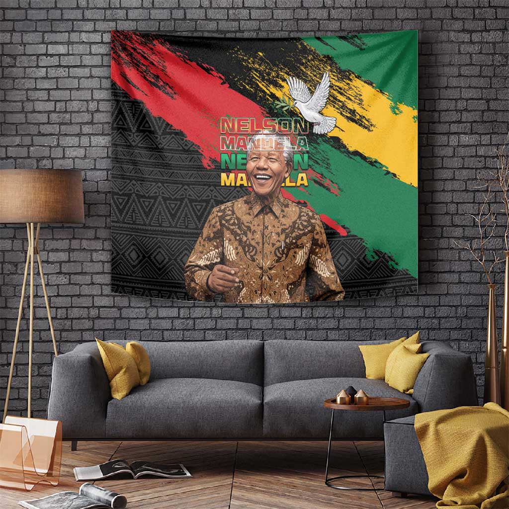 Nelson Mandela Day Tapestry Pan African Flag LT15