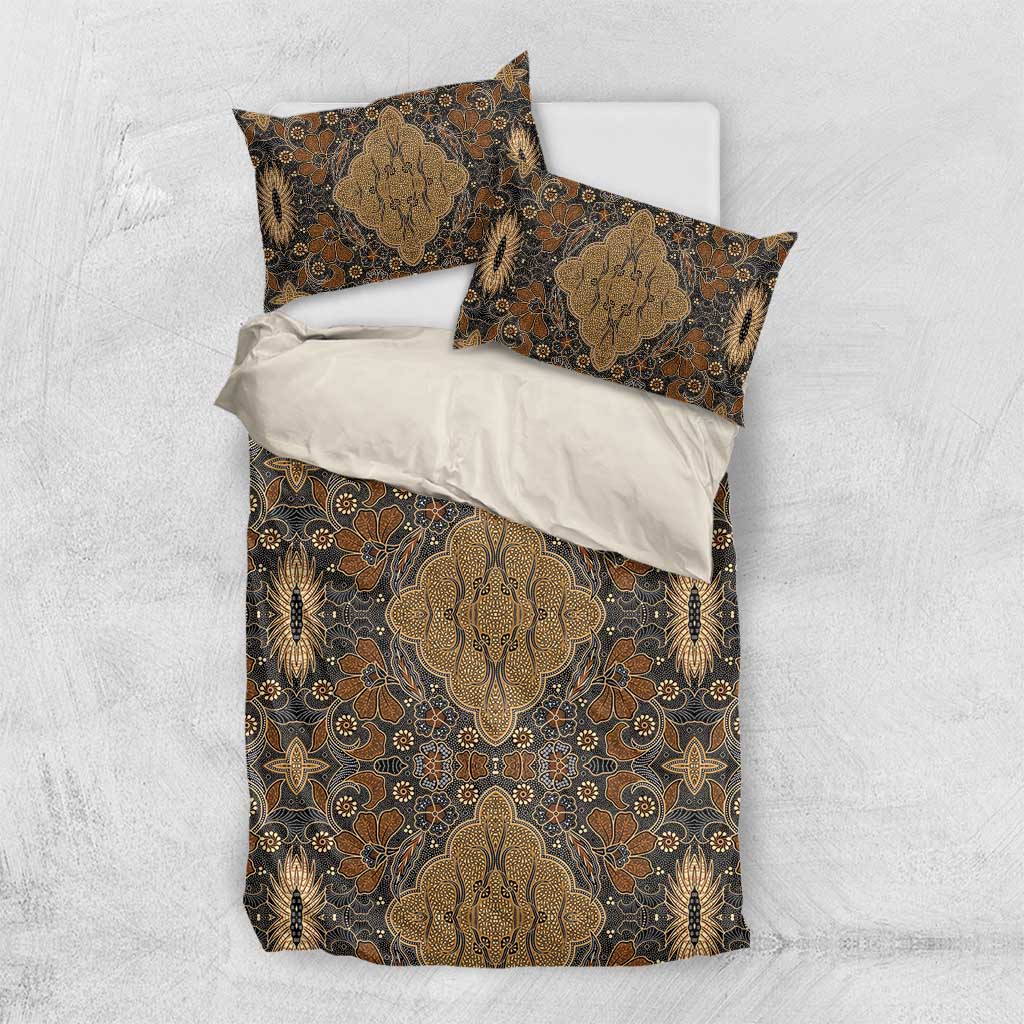 Madiba Nelson Mandela Batik Bedding Set Earthy Brown Indonesia Heritage LT15