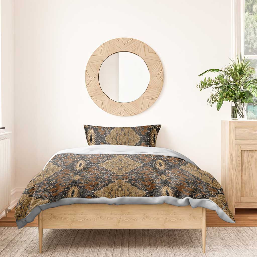 Madiba Nelson Mandela Batik Bedding Set Earthy Brown Indonesia Heritage LT15