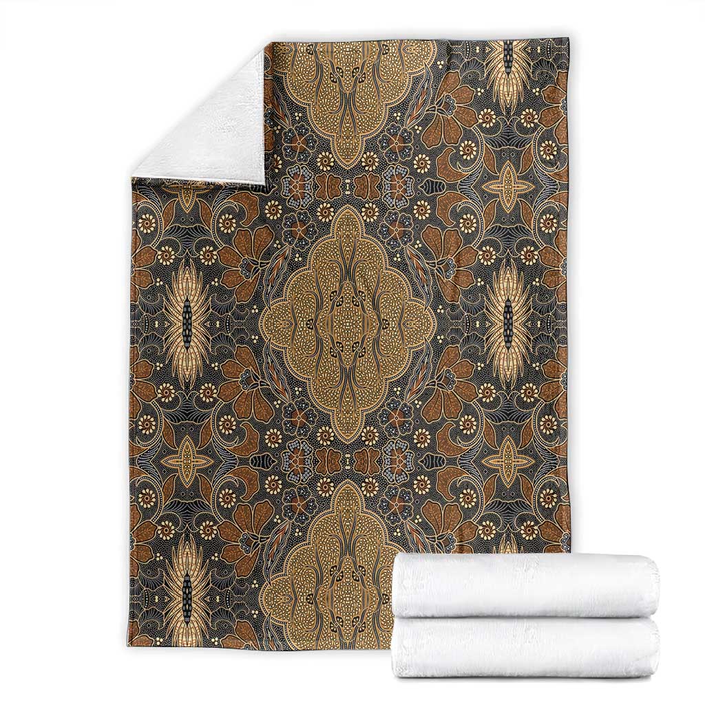 Madiba Nelson Mandela Batik Blanket Earthy Brown Indonesia Heritage LT15