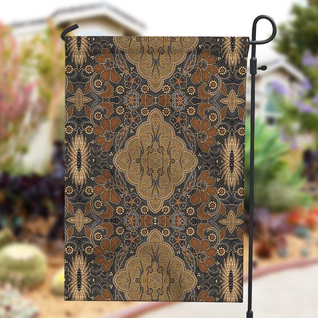 Madiba Nelson Mandela Batik Garden Flag Earthy Brown Indonesia Heritage LT15