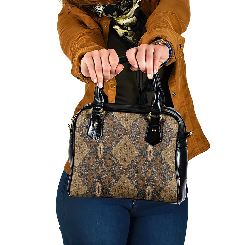 Madiba Nelson Mandela Shoulder Handbag Indonesia Batik Earthy Brown LT15