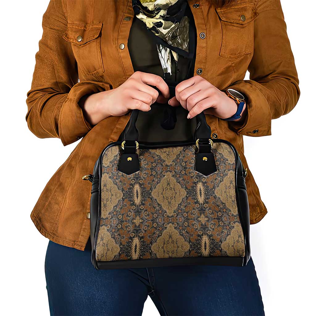 Madiba Nelson Mandela Shoulder Handbag Indonesia Batik Earthy Brown LT15