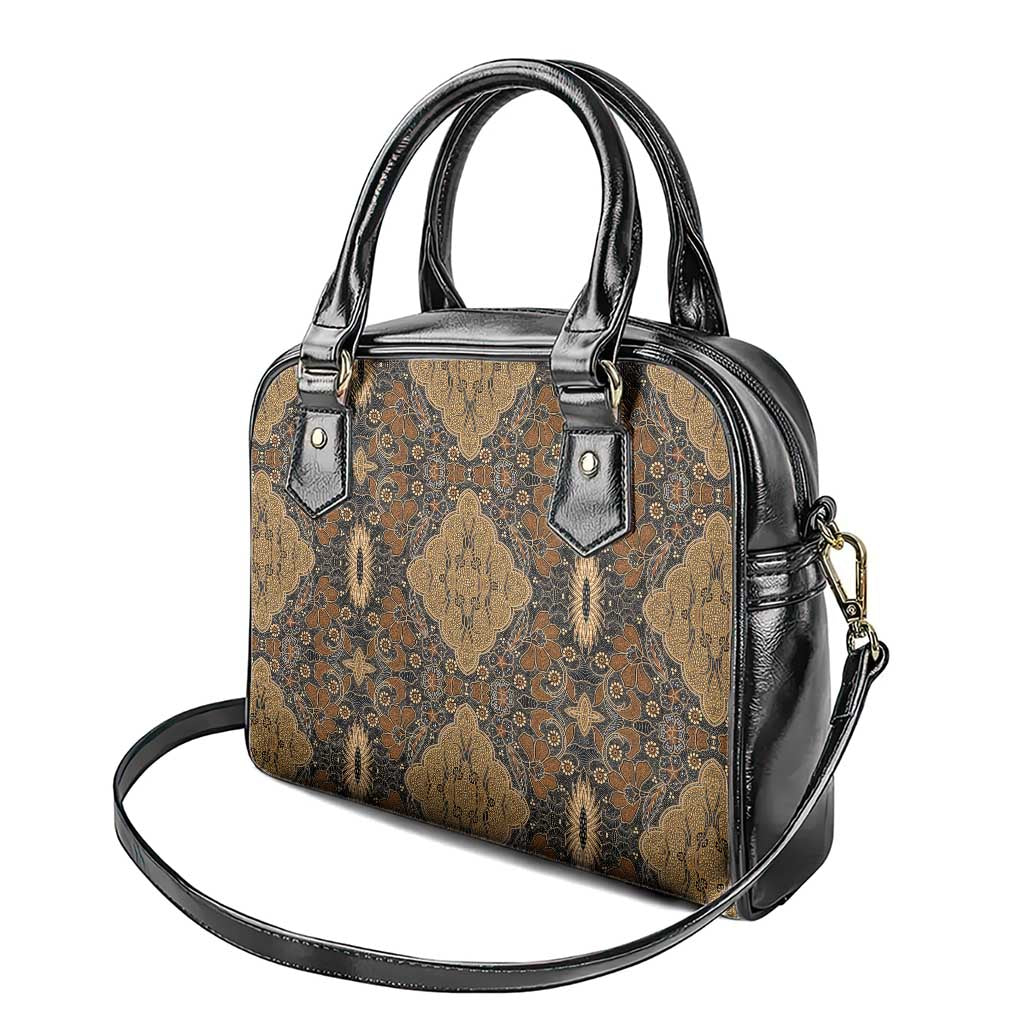 Madiba Nelson Mandela Shoulder Handbag Indonesia Batik Earthy Brown LT15