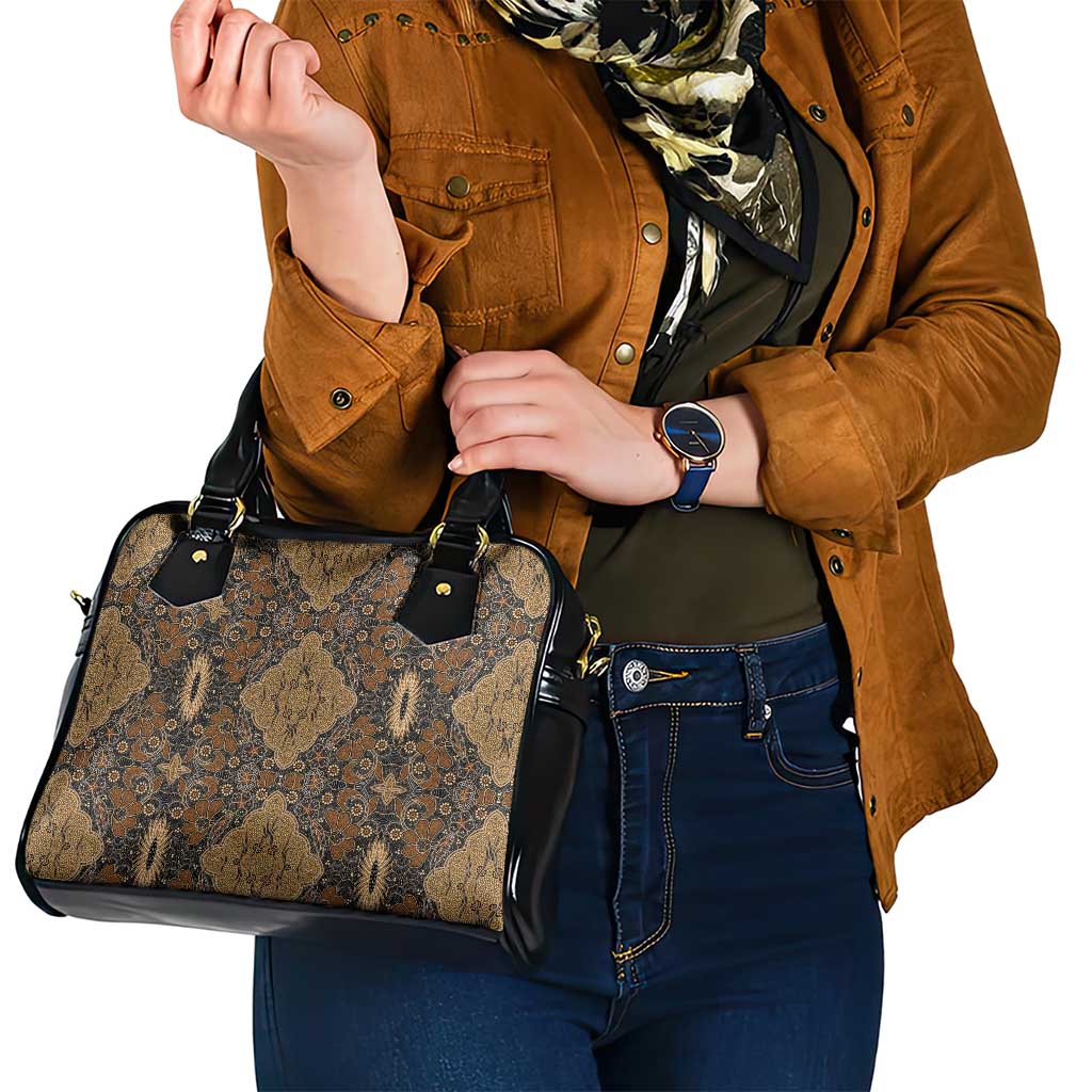Madiba Nelson Mandela Shoulder Handbag Indonesia Batik Earthy Brown LT15