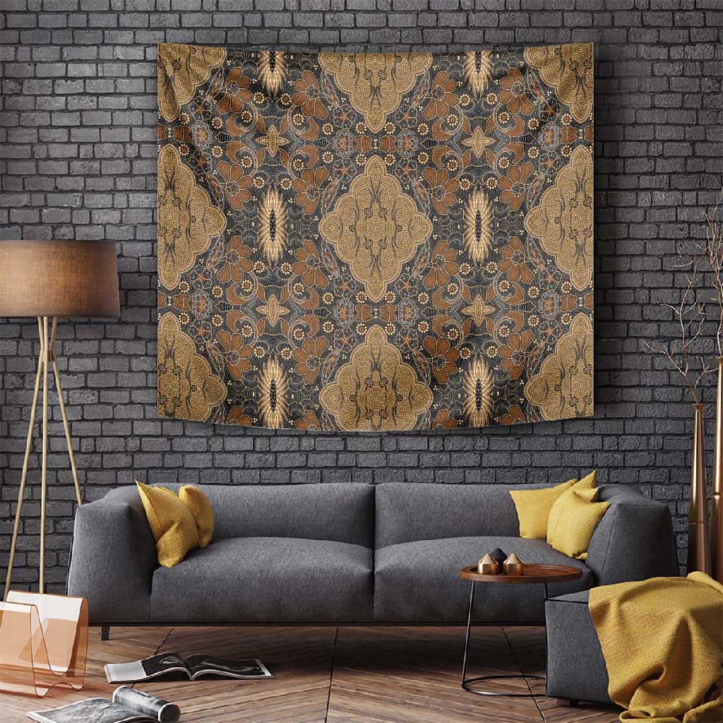 Madiba Nelson Mandela Batik Tapestry Earthy Brown Indonesia Heritage LT15