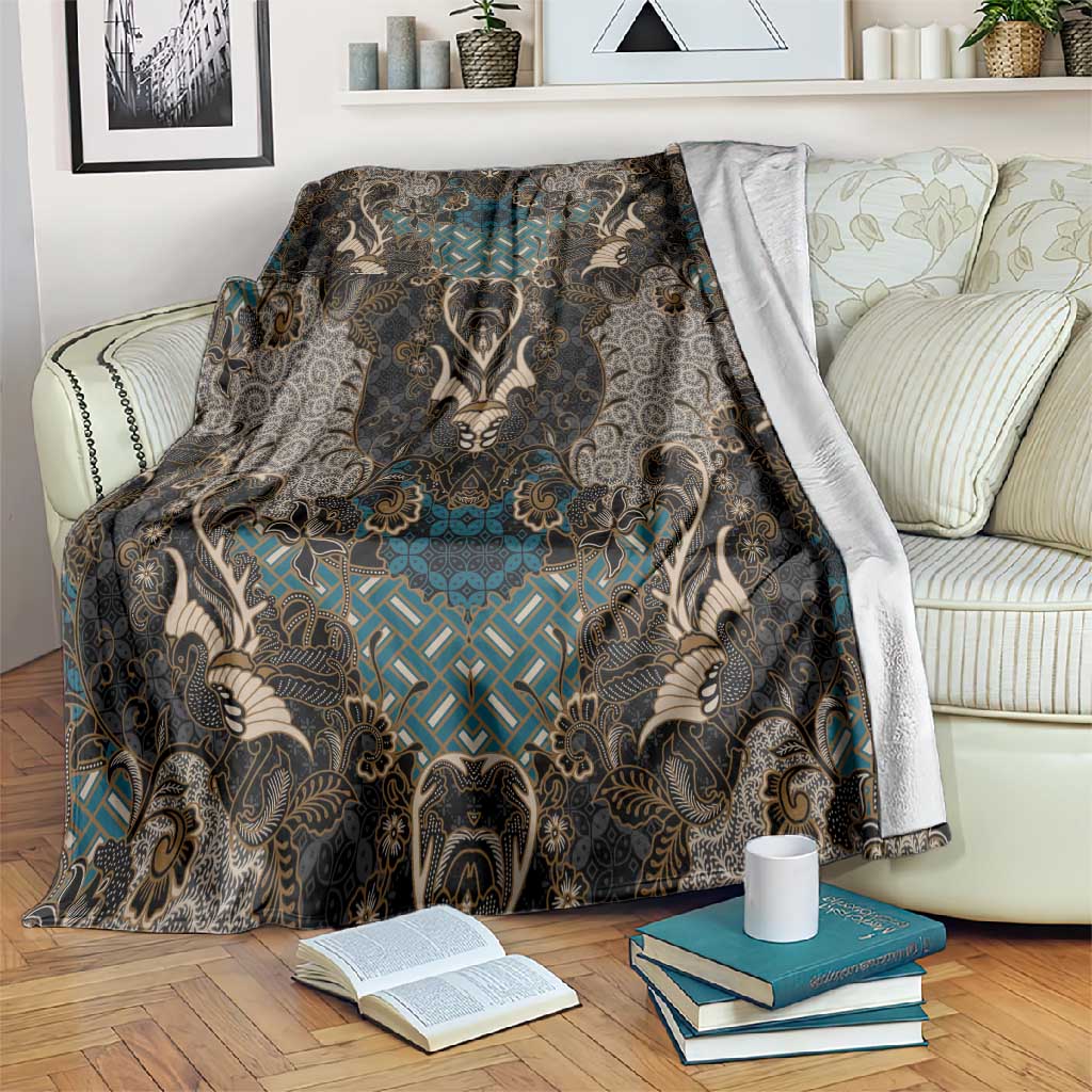 Madiba Nelson Mandela Batik Blanket Black Indonesia Heritage LT15