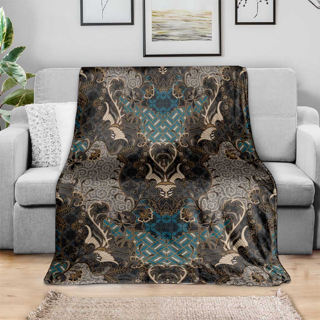 Madiba Nelson Mandela Batik Blanket Black Indonesia Heritage LT15