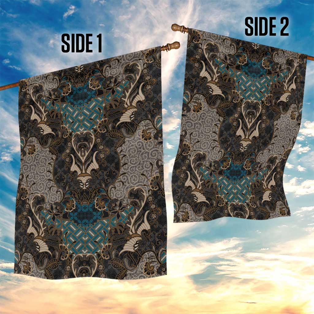 Madiba Nelson Mandela Batik Garden Flag Black Indonesia Heritage LT15