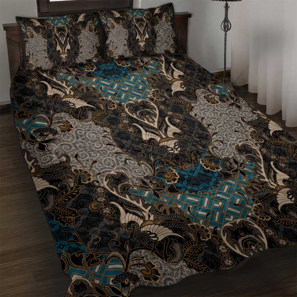 Madiba Nelson Mandela Batik Quilt Bed Set Black Indonesia Heritage LT15