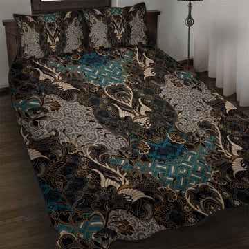 Madiba Nelson Mandela Batik Quilt Bed Set Black Indonesia Heritage LT15