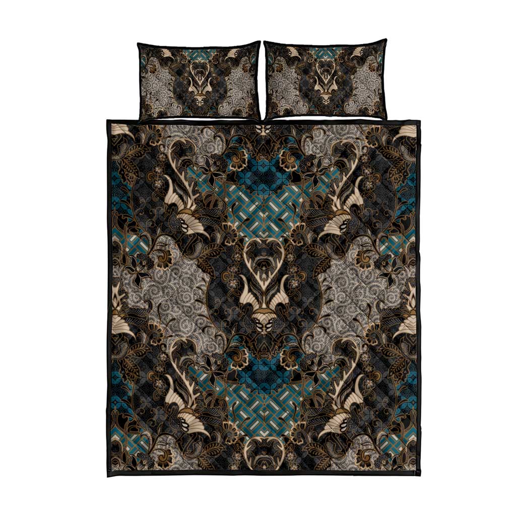 Madiba Nelson Mandela Batik Quilt Bed Set Black Indonesia Heritage LT15