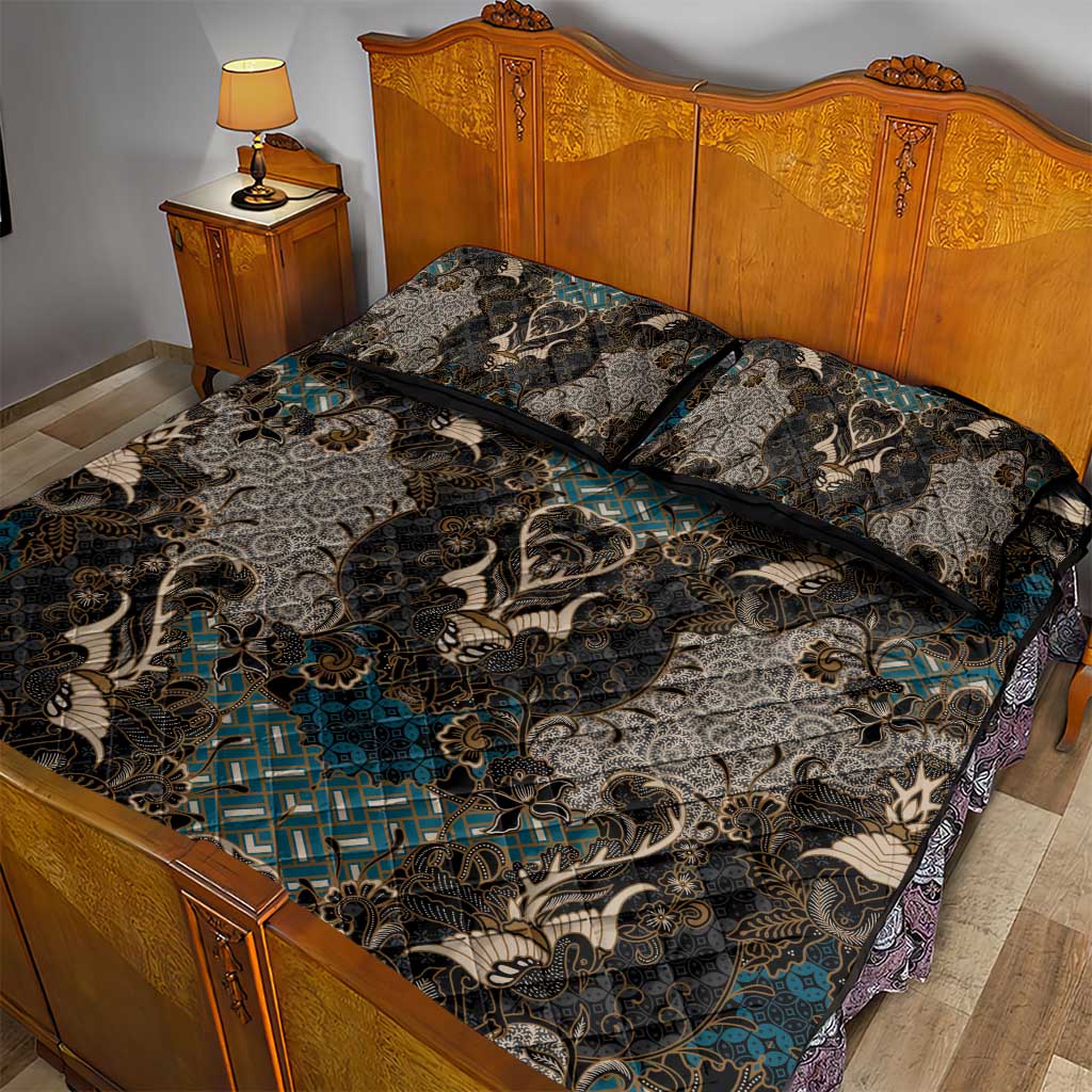 Madiba Nelson Mandela Batik Quilt Bed Set Black Indonesia Heritage LT15