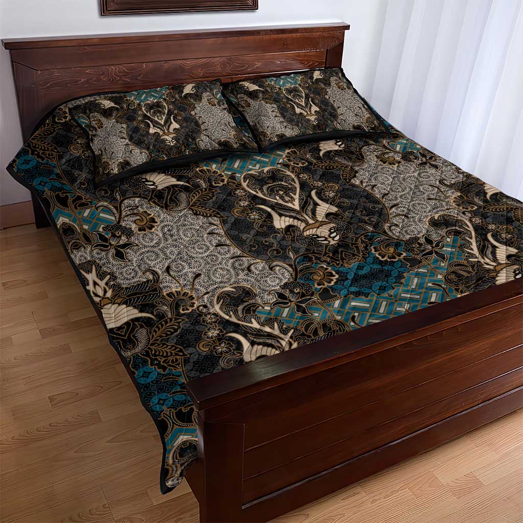 Madiba Nelson Mandela Batik Quilt Bed Set Black Indonesia Heritage LT15